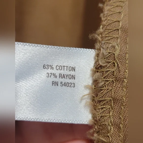 Old Navy 2011 Tan Lightweight 3/4 Sleeve Zip Front Jacket Womens Size Large - Picture 9 of 11